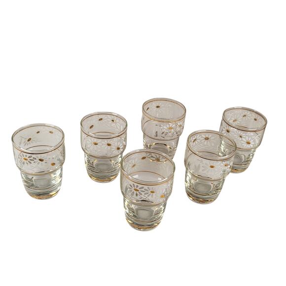Shot Glasses Set of 6 Vintage International Gift of  Month Club Belgium 1950's - Picture 7 of 16